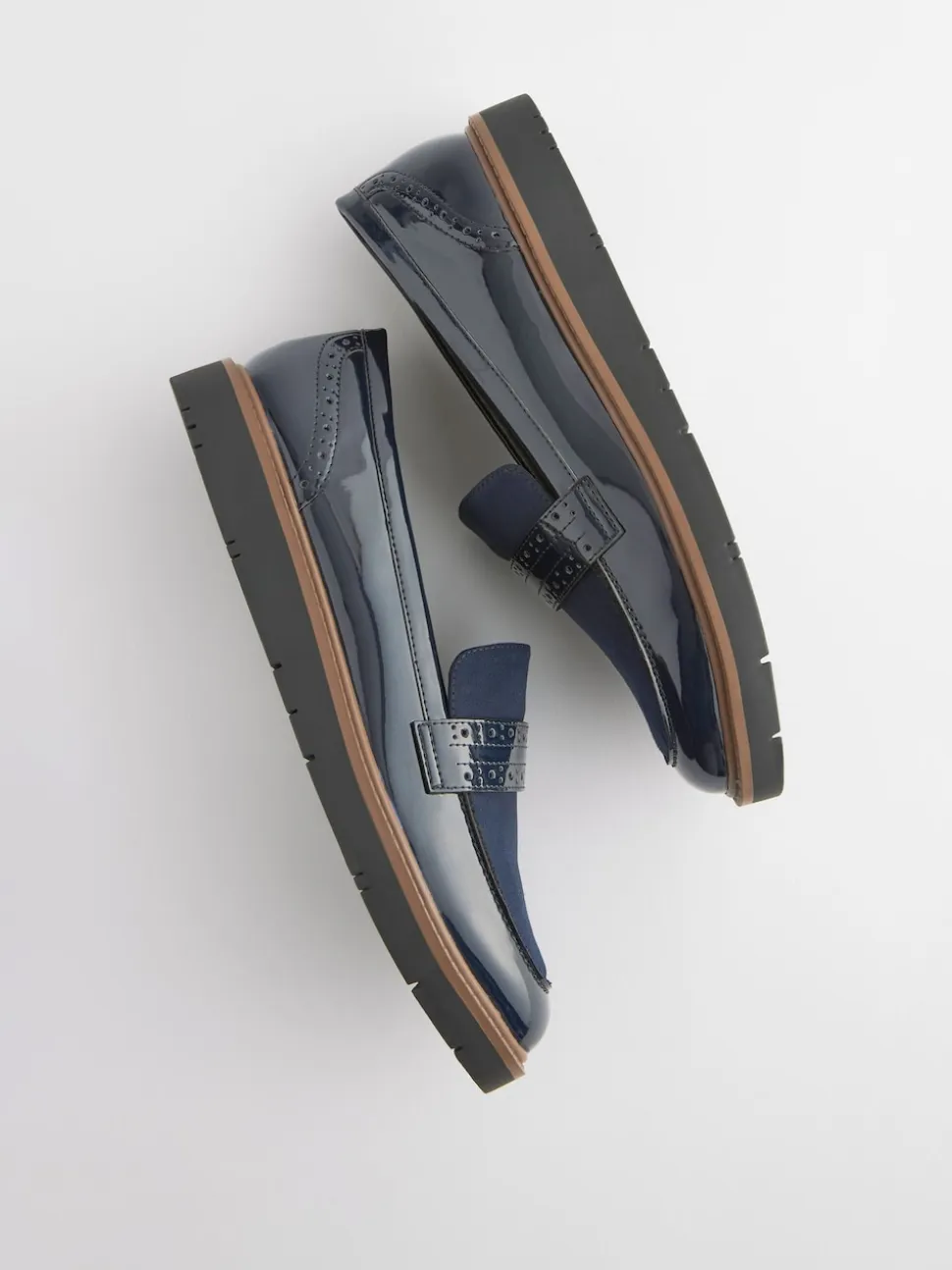 Donkerblauw - Forever Comfort® Brogue Instappers