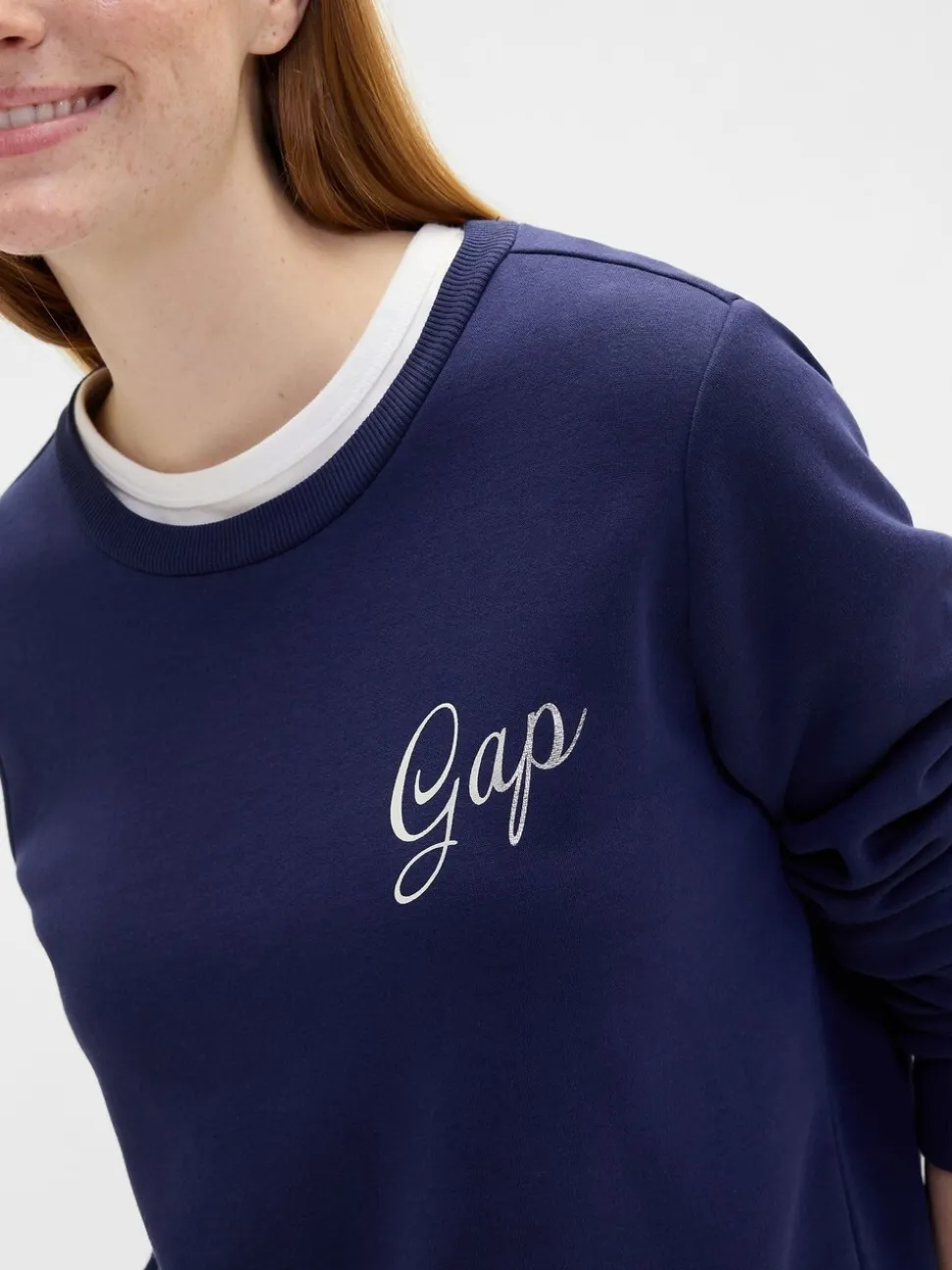Donkerblauw - Gap - Relaxed sweatshirt met logo