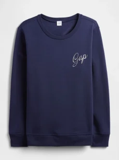Donkerblauw - Gap - Relaxed sweatshirt met logo