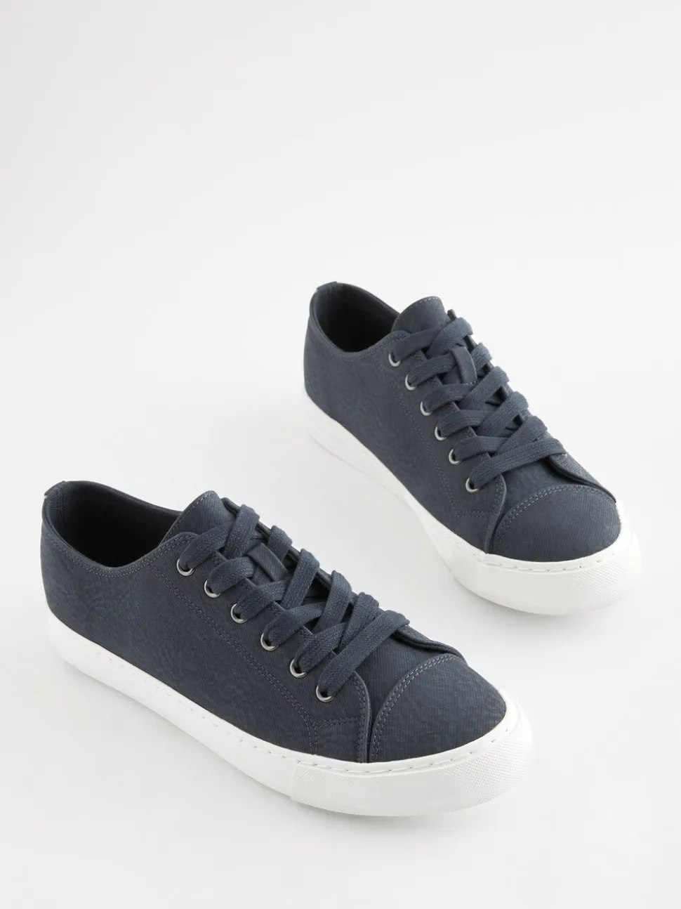 Donkerblauw - Gelakte honkbalsneakers