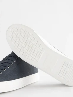 Donkerblauw - Gelakte honkbalsneakers