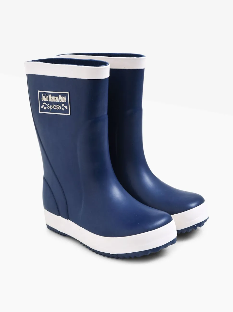 Donkerblauw - JoJo Maman Bébé Contrast Trim Lined Wellies