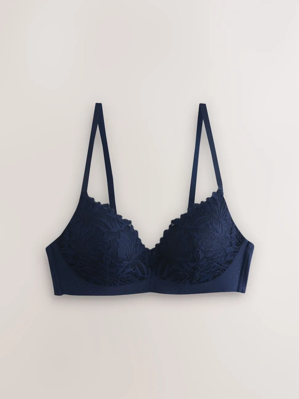 Donkerblauw - Kanten ultieme comfortabele beha