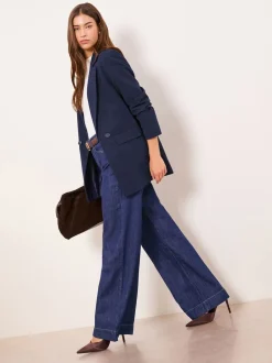 Donkerblauw - Lipsy - Relaxte lange maatsnitblazer