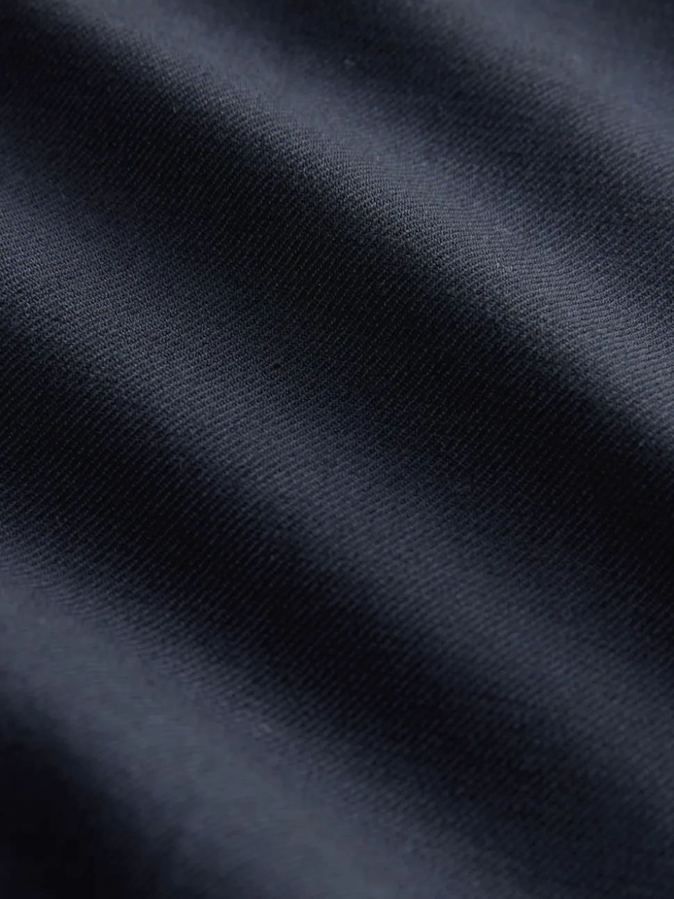 Donkerblauw - Maatgesneden slim fit broek van stevige stof