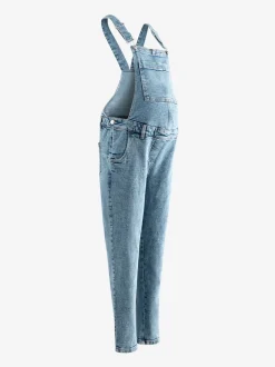 Donkerblauw - Maternity Denim Dungaree