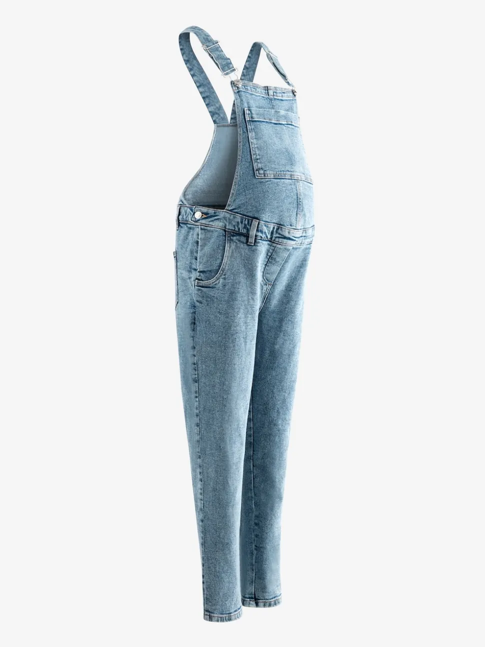 Donkerblauw - Maternity Denim Dungaree