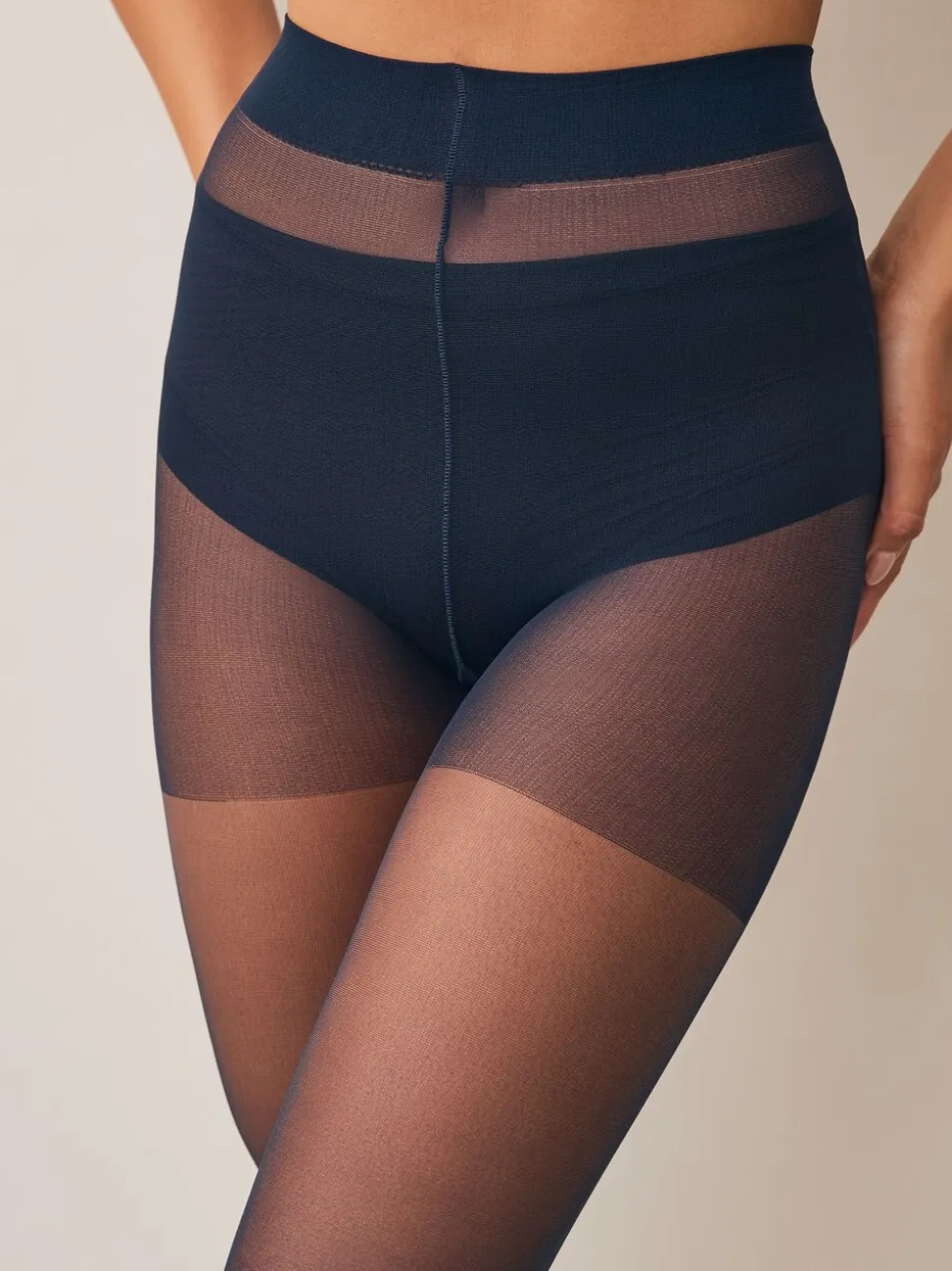 Donkerblauw - Matte 15 denier panty's 3 verpakking