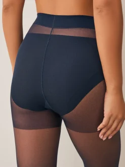 Donkerblauw - Matte 15 denier panty's 3 verpakking