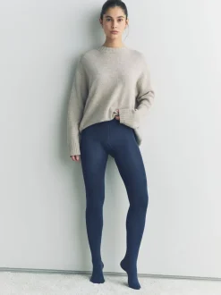 Donkerblauw - Met fleece gevoerde thermische maillot
