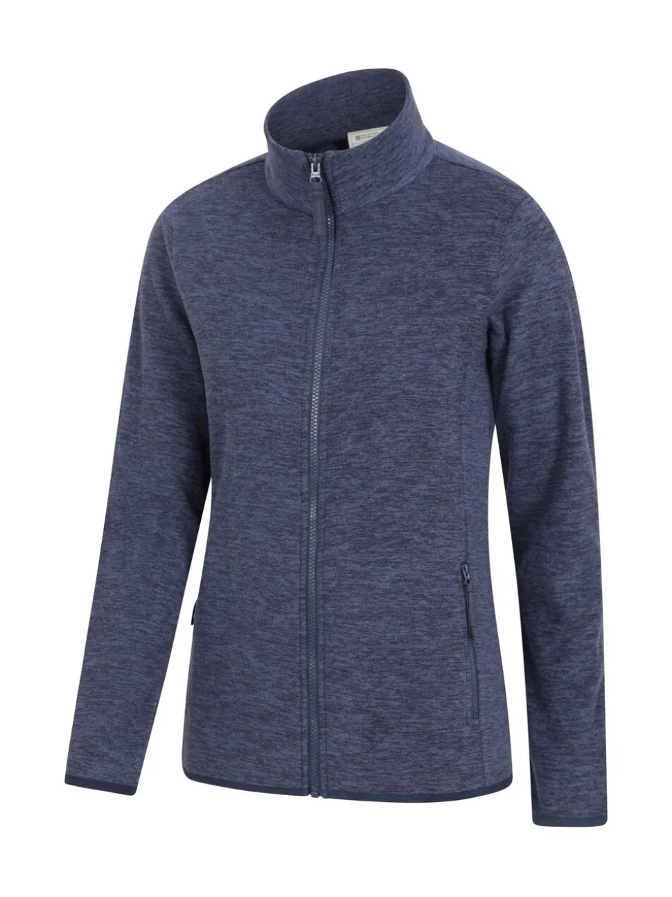 Donkerblauw - Mountain Warehouse Womens Snowdon Melange II Full-Zip Fleece