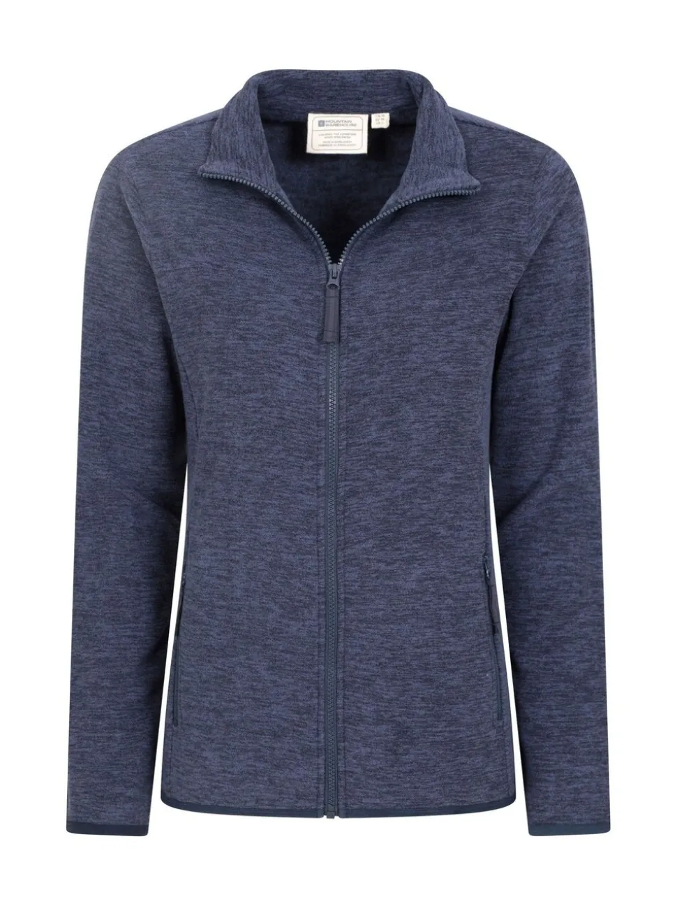Donkerblauw - Mountain Warehouse Womens Snowdon Melange II Full-Zip Fleece