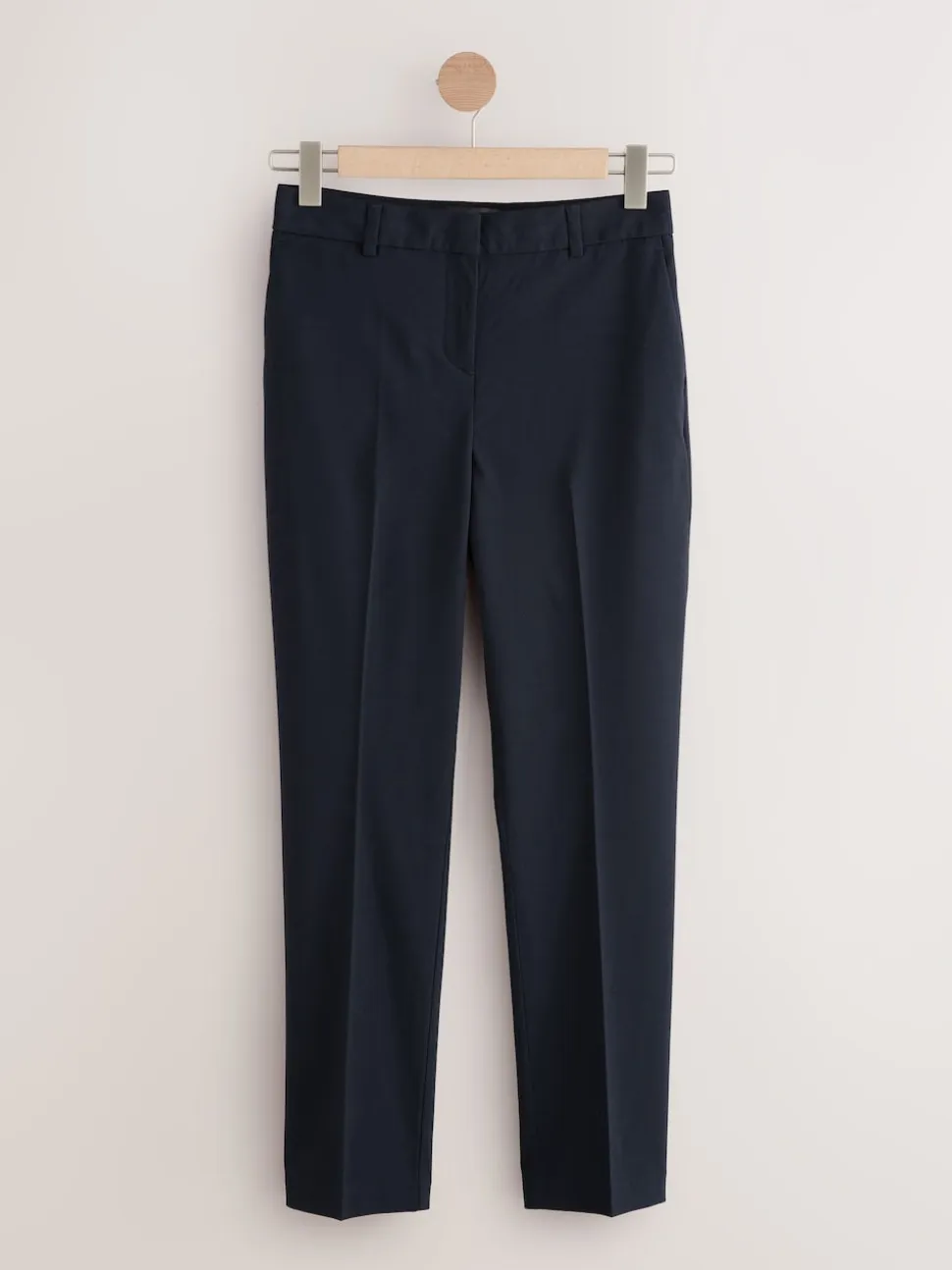 Donkerblauw - Nauwsluitende, op maat gemaakte broek van wol