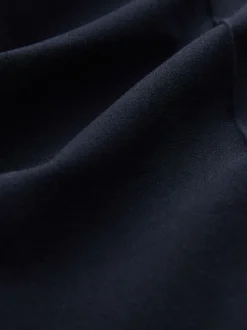 Donkerblauw - Nauwsluitende, op maat gemaakte broek van wol