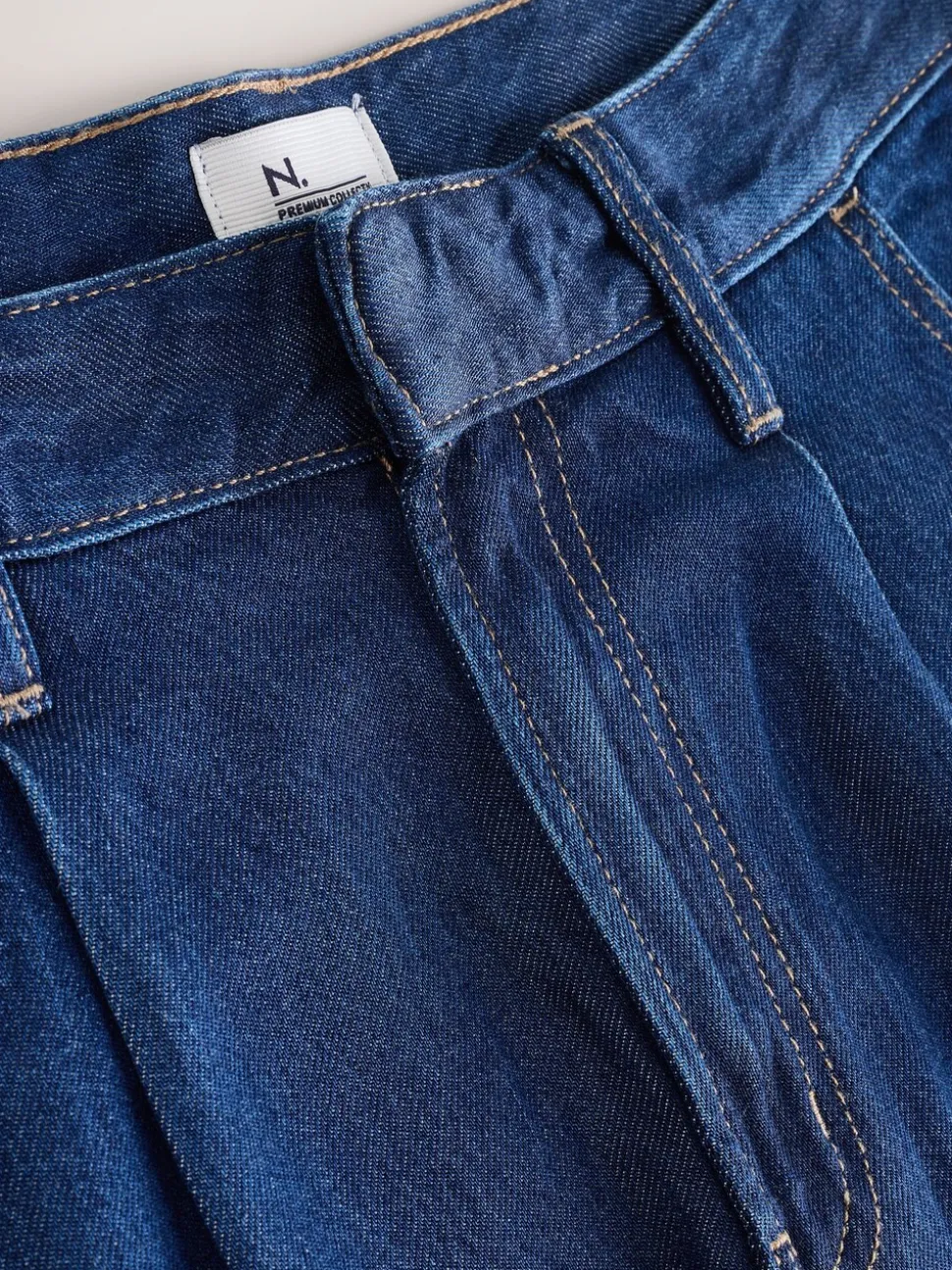 Donkerblauw - N.Premium High Rise Culotte Jeans