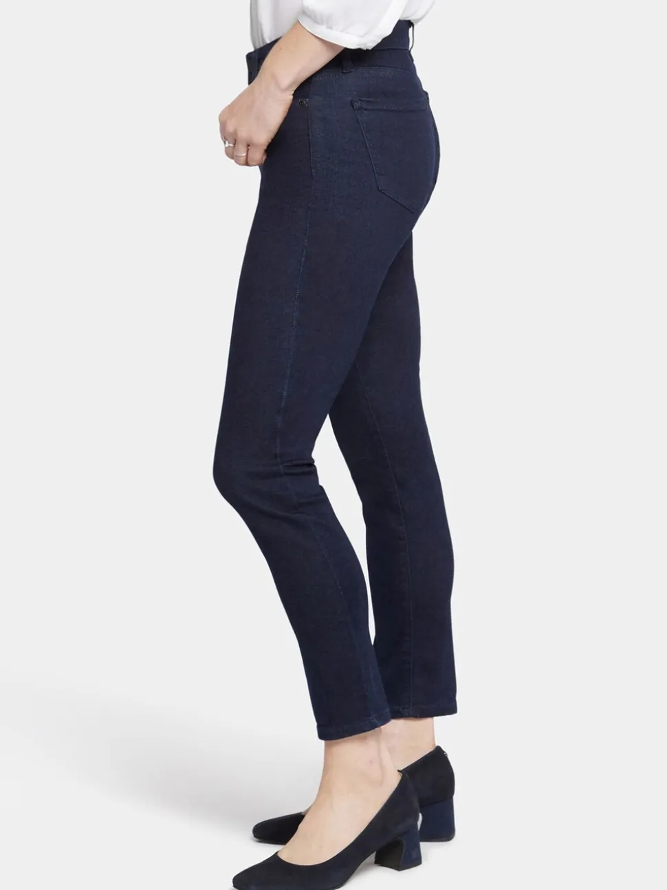 Donkerblauw - NYDJ - Alina - Skinny enkeljeans