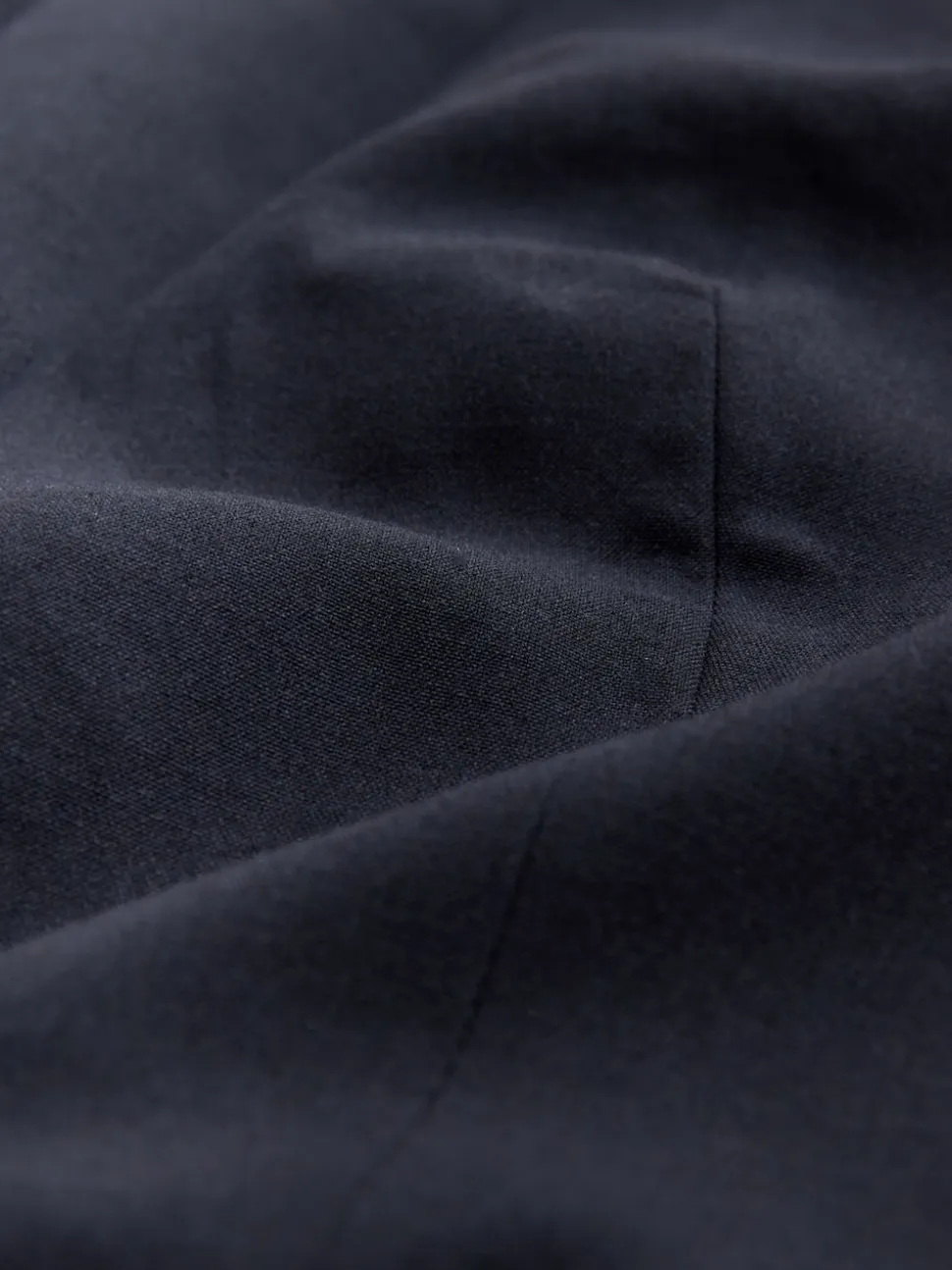 Donkerblauw - Op maat gemaakte blazer met enkele rij knopen van wol