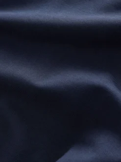 Donkerblauw - Ponte Broek met Wijde pijpen en goudkleurige knoopdetails