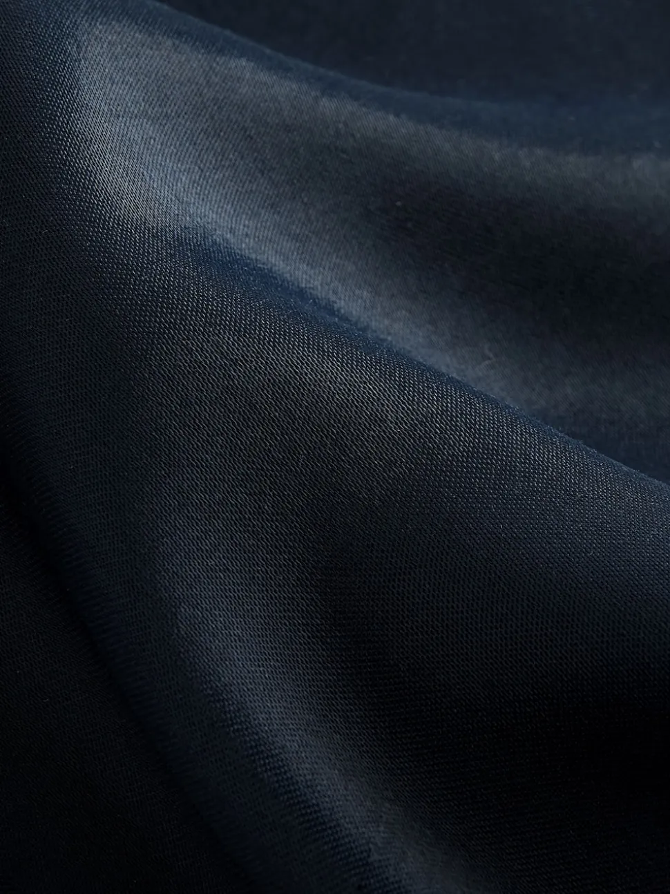 Donkerblauw - Satijnen midirok