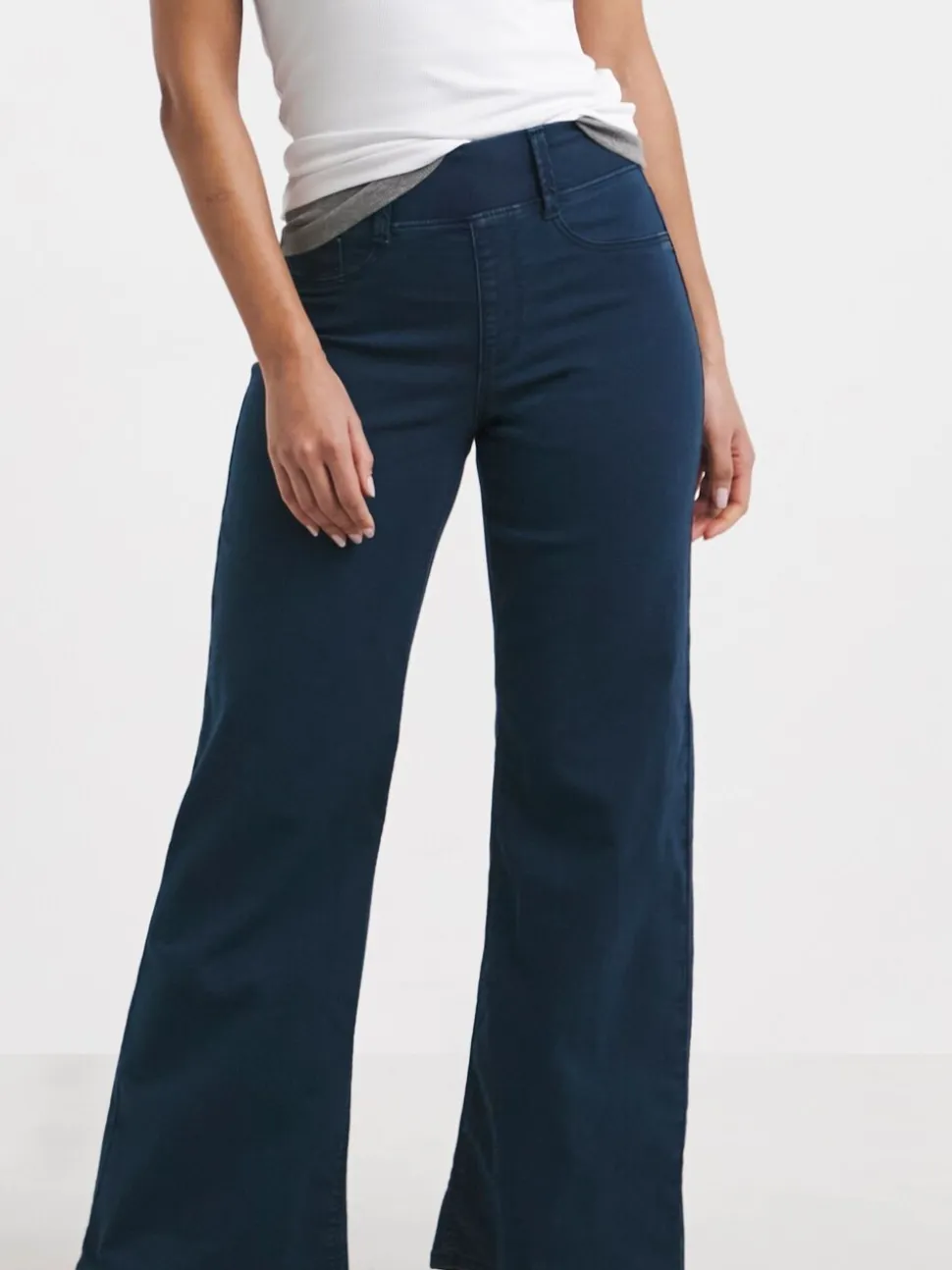 Donkerblauw - Simply Be Wide Leg Jeggings
