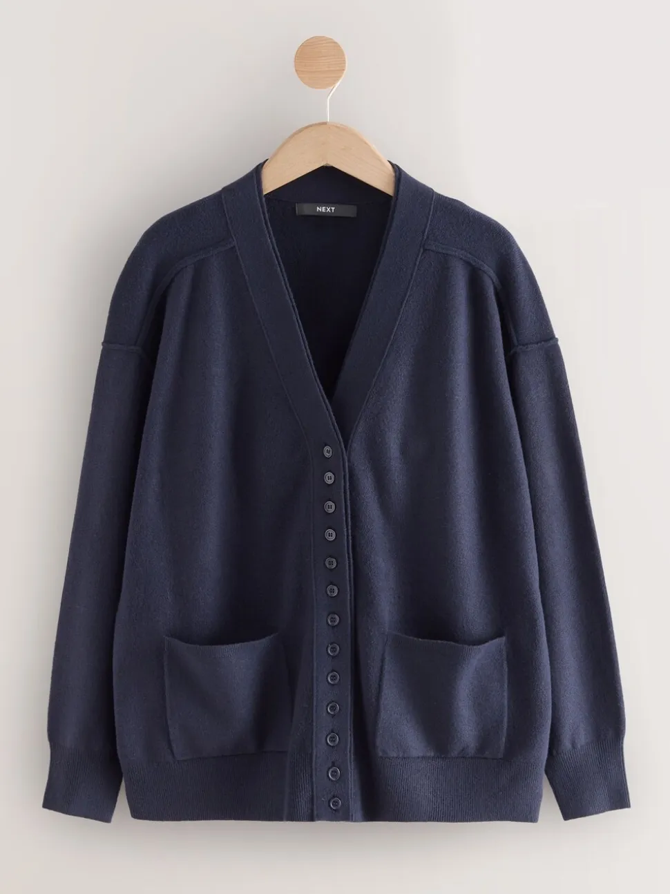 Donkerblauw - Superzacht V-hals vest met zakken