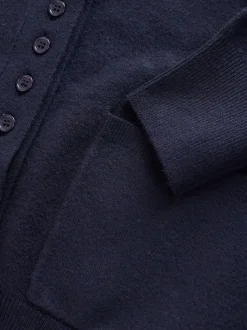 Donkerblauw - Superzacht V-hals vest met zakken