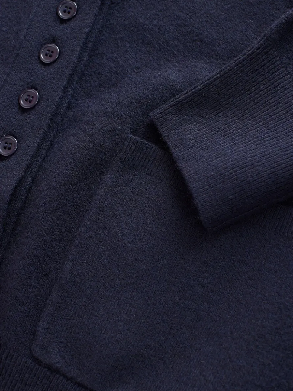 Donkerblauw - Superzacht V-hals vest met zakken