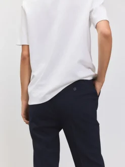 Donkerblauw - Tailored Bootcut Trousers With Wool