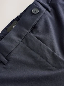 Donkerblauw - Tailored Bootcut Trousers With Wool