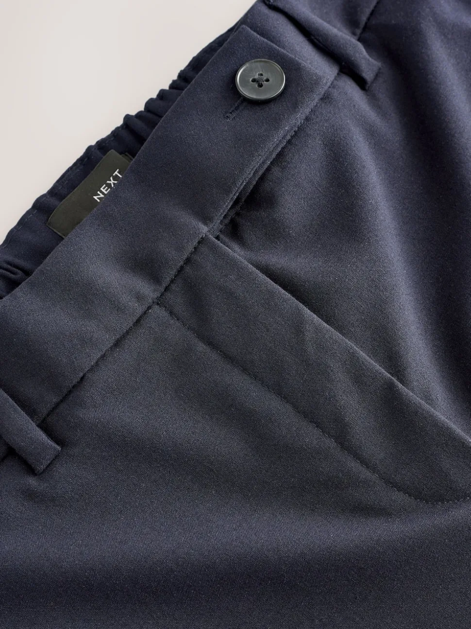Donkerblauw - Tailored Bootcut Trousers With Wool