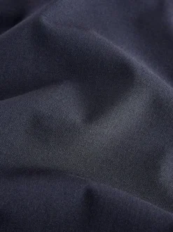 Donkerblauw - Tailored Bootcut Trousers With Wool