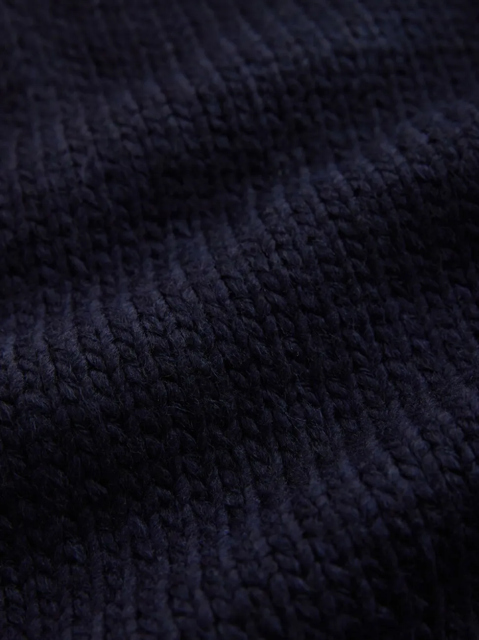 Donkerblauw - V-Neck Knitted Shirt Layer Look Jumper