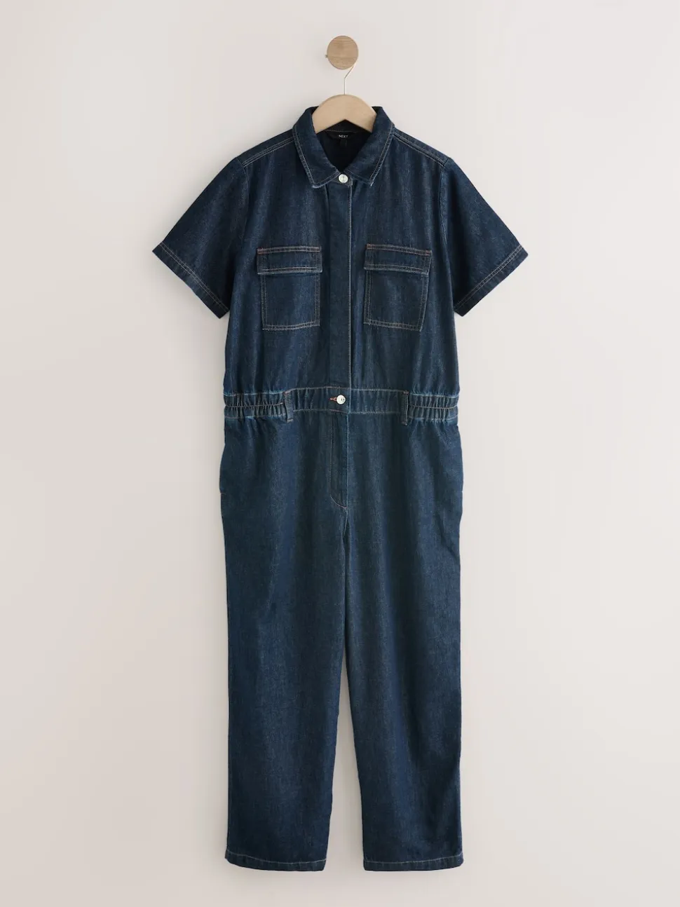 Donkerblauw - 100{Zwangerschapspakje van denim katoen