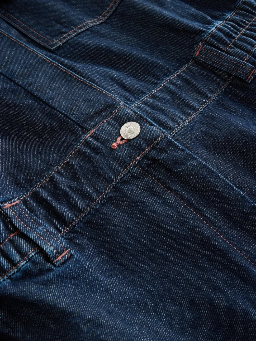 Donkerblauw - 100{Zwangerschapspakje van denim katoen