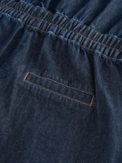 Donkerblauw - 100{Zwangerschapspakje van denim katoen