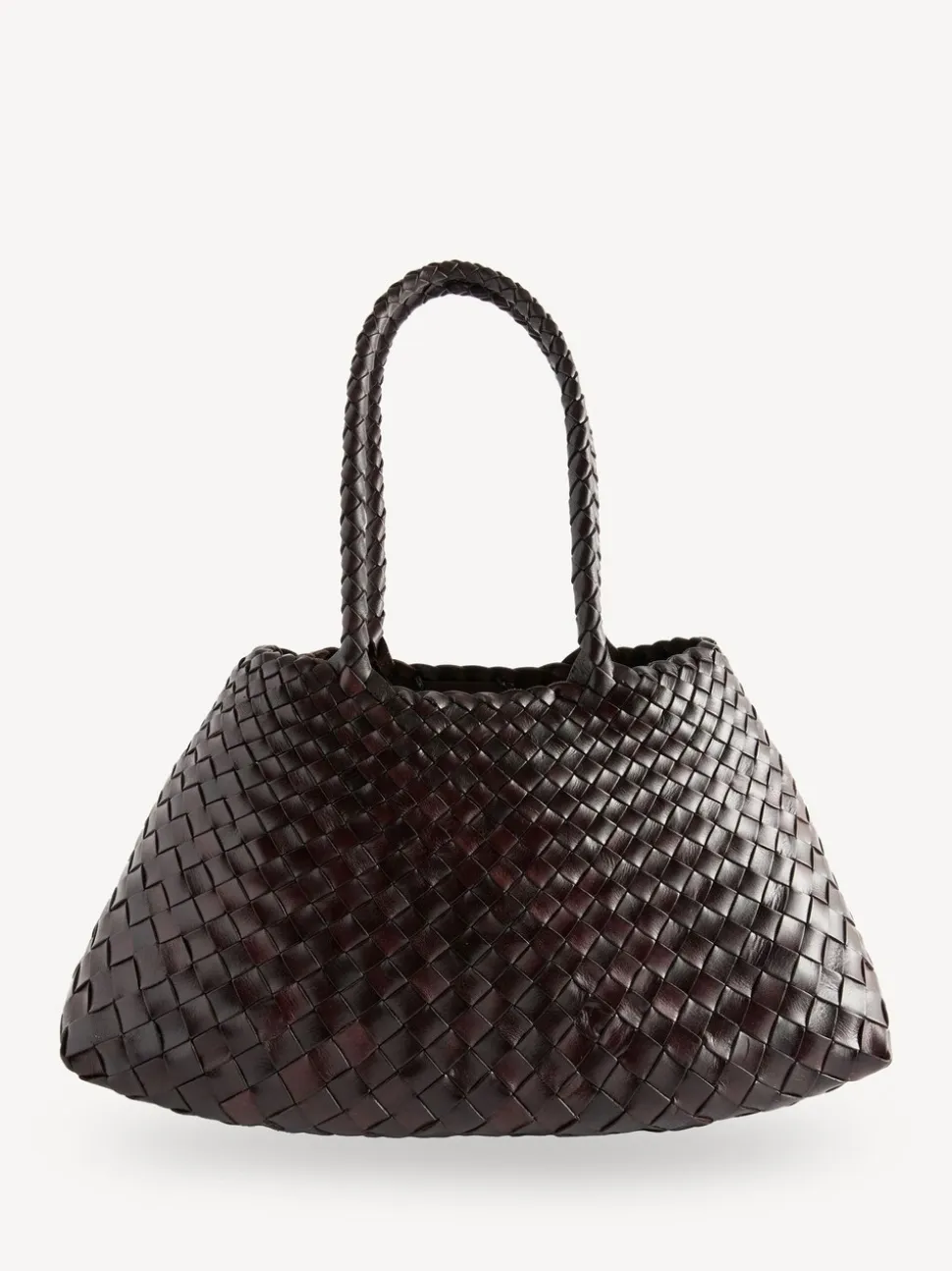 Donkerbruin - Dragon Diffusion Santa Croce Grote Geweven Tas