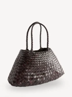 Donkerbruin - Dragon Diffusion Santa Croce Grote Geweven Tas