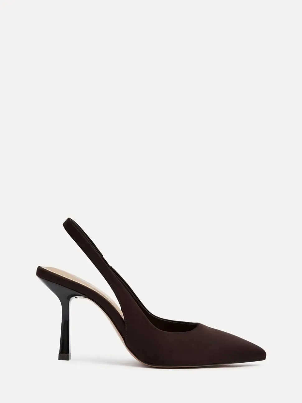 Donkerbruin - Linzi Dash Slingback Court Heels