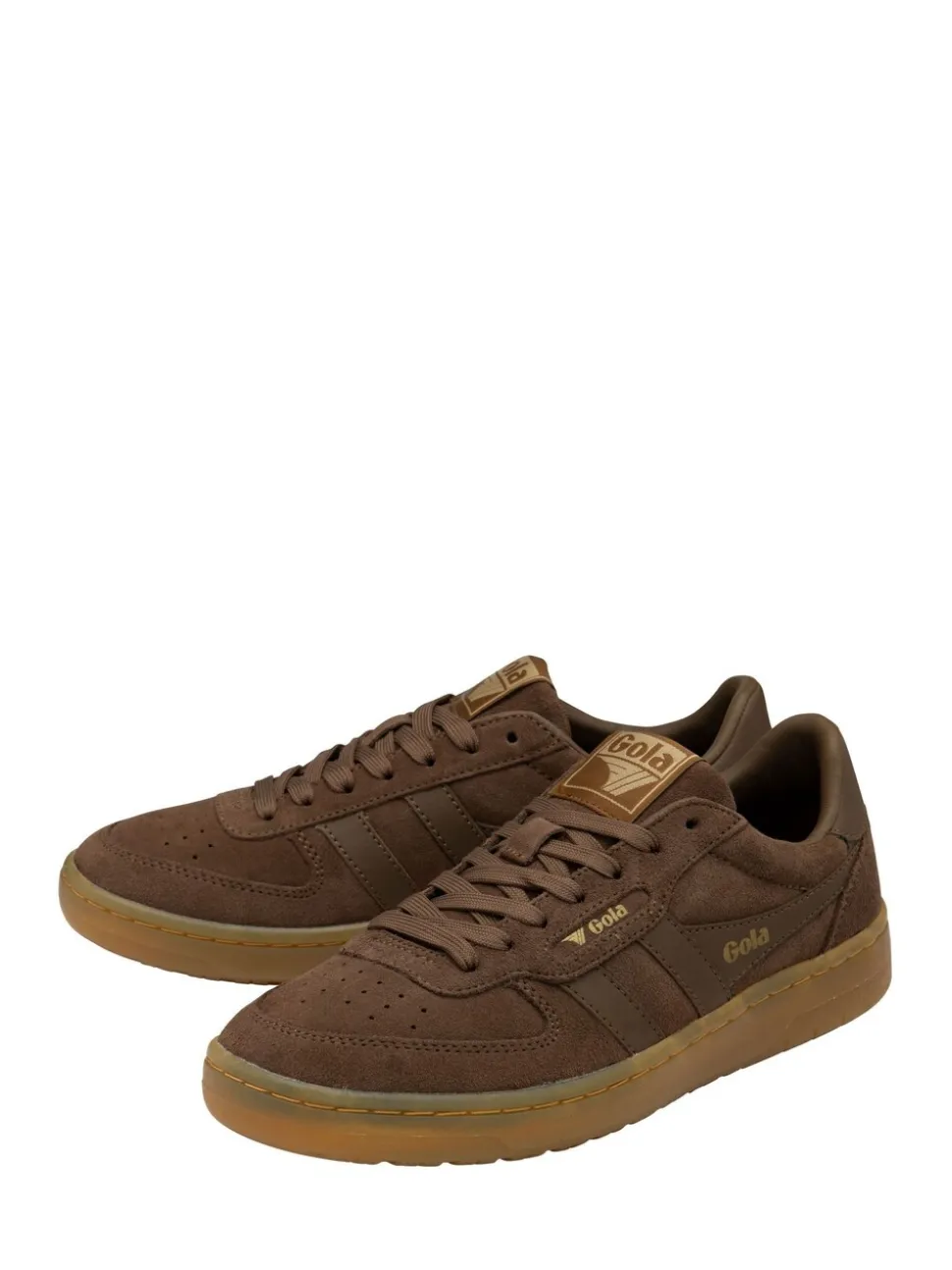 Donkerbruin suède - Gola Hawk damessneakers