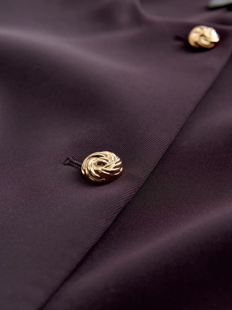 Donkerpaars - Kraagloze blazer