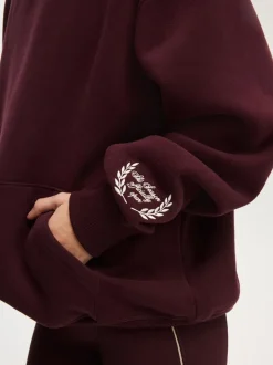 Donkerrood - Cotton On Plush Premium Graphic Hoodie