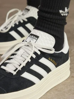 Donkerzwart - adidas Originals Gazelle Bold W Trainers