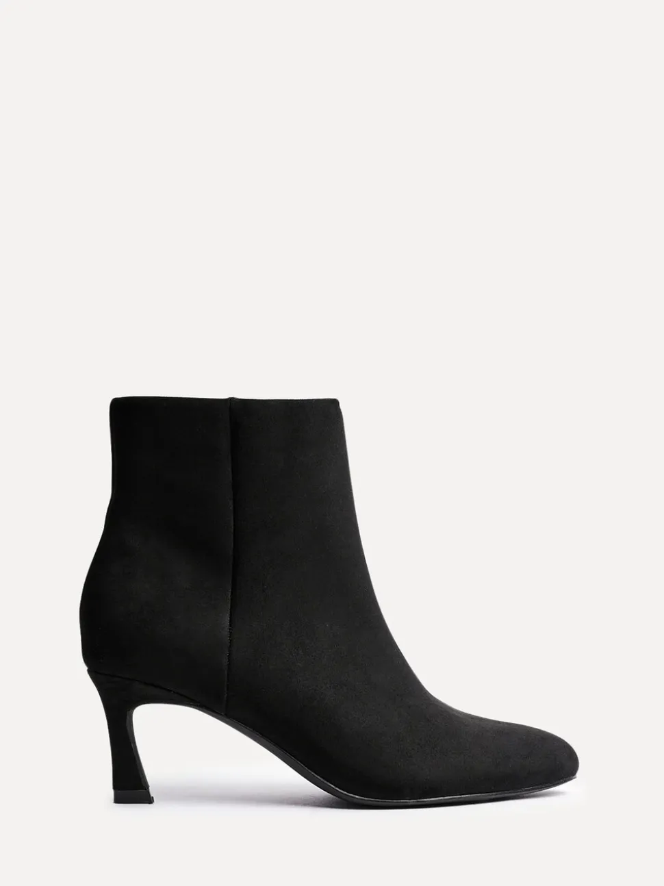 Donkerzwart - Linzi Reserve Round Toe Stiletto Ankle Boots