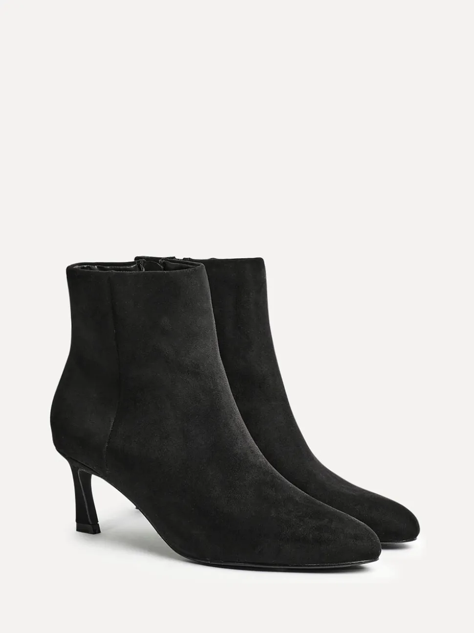 Donkerzwart - Linzi Reserve Round Toe Stiletto Ankle Boots