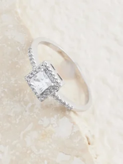 Echt zilver - Halo-ring