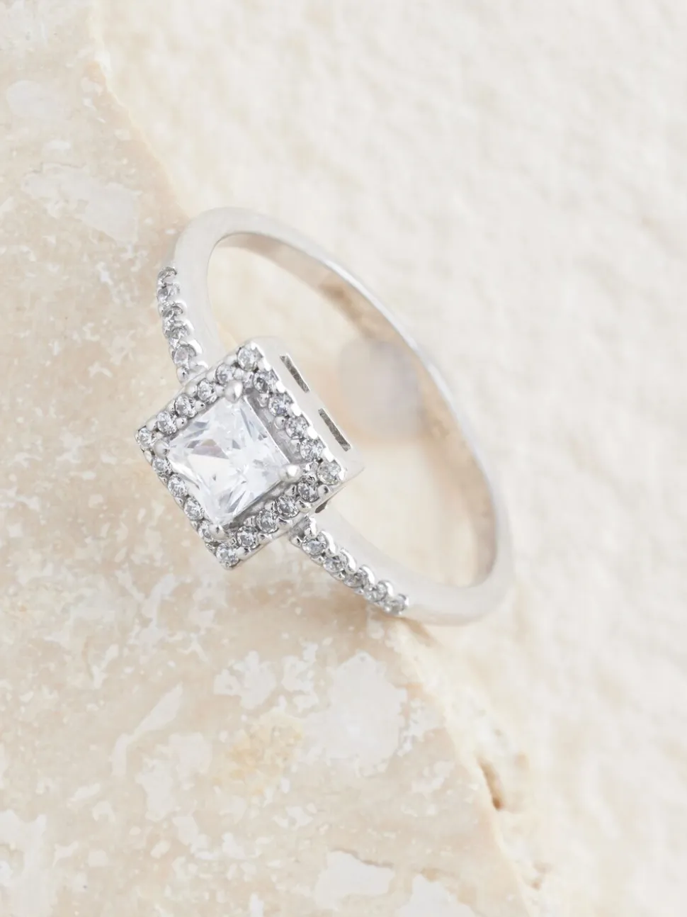 Echt zilver - Halo-ring