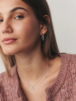 Echt zilver - Intertwined Heart Pendant Necklace