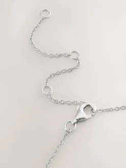 Echt zilver - Intertwined Heart Pendant Necklace