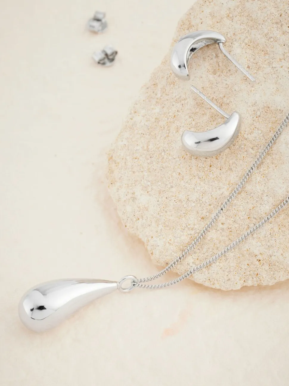 Echt zilver - Mini Teardrop Earrings