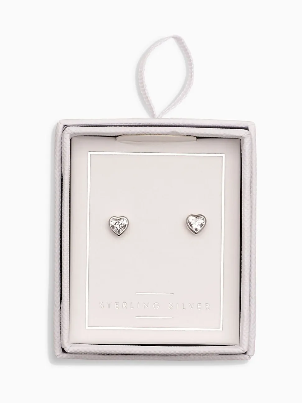 Echt zilver - Oorknopjes met hartje
